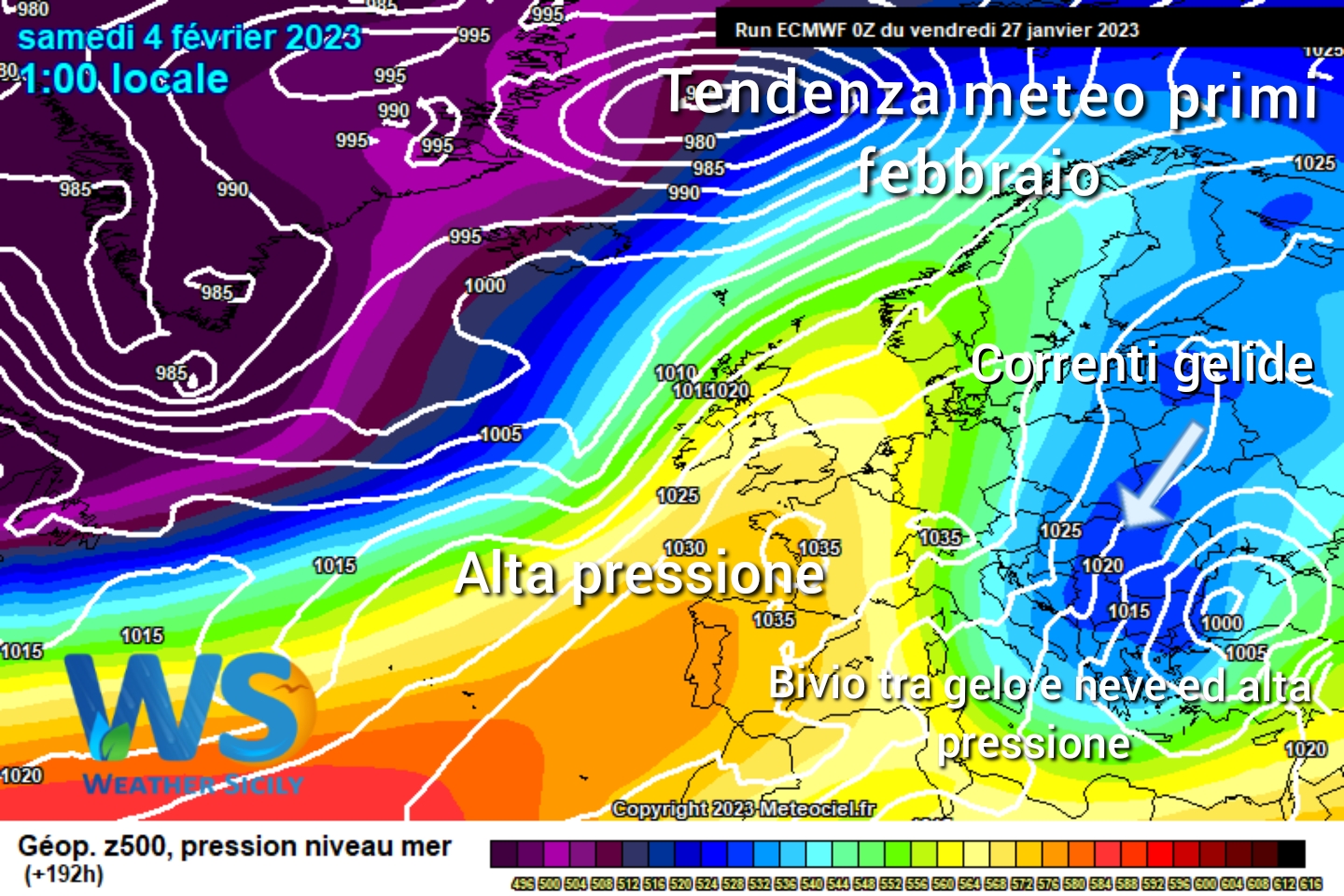 Meteo Sicilia: inizi febbraio tra neve e gelo o alta pressione?! L'inverno ad un bivio.