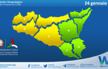 Meteo Sicilia: avviso rischio idrogeologico per martedì 24 gennaio 2023