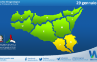 Meteo Sicilia: avviso rischio idrogeologico per domenica 29 gennaio 2023