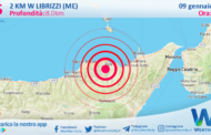 Scossa di terremoto magnitudo 2.5 nei pressi di Librizzi (ME)