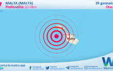 Scossa di terremoto magnitudo 2.7 nei pressi di Malta (MALTA)