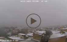 Meteo Sicilia: nevica attualmente sull'entroterra a quote collinari!