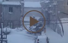 Meteo Sicilia: eccezionale nevicata in atto a Floresta! - VIDEO -