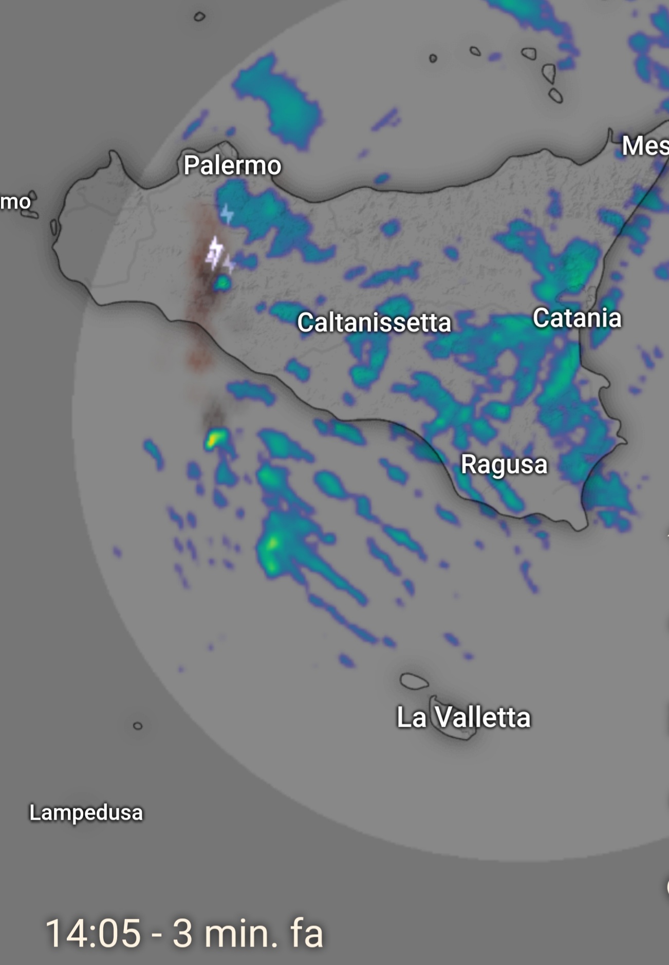 Meteo Sicilia: temporali e piogge già in atto. A seguire crollo termico!