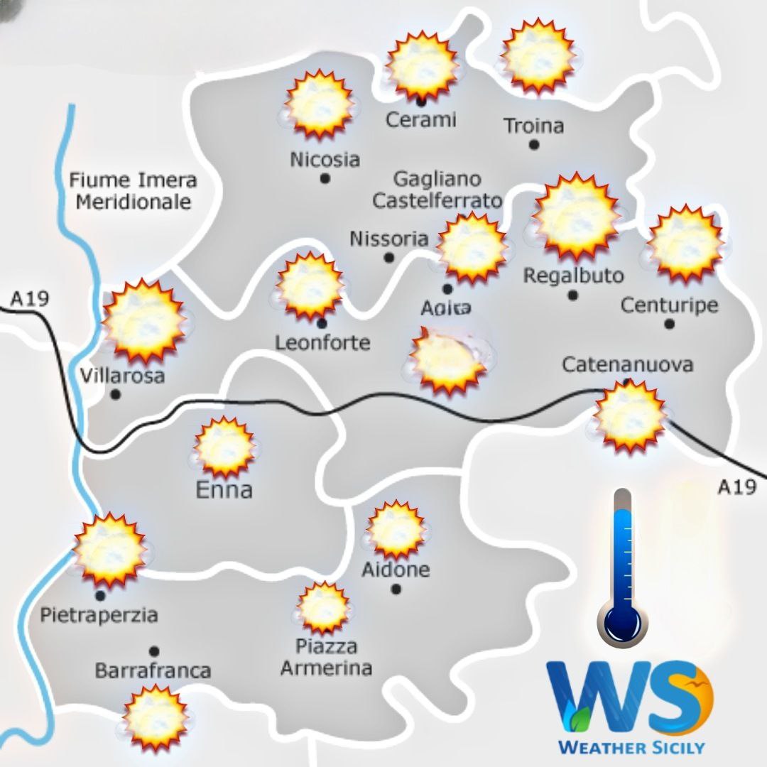 Meteo Enna e provincia: miglioramento ma ancora freddo per domani.