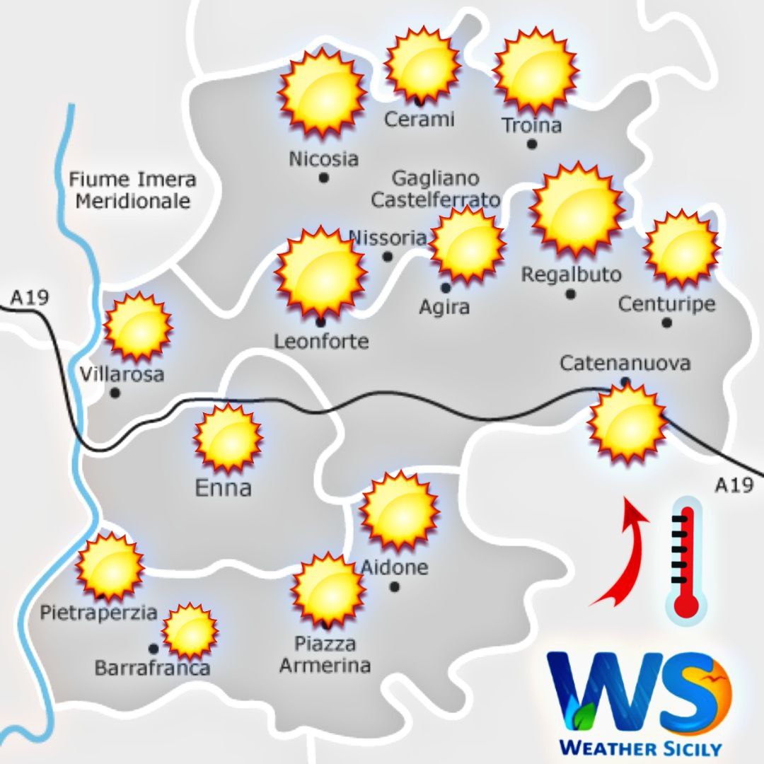 Meteo Enna e provincia : inverno in stand by. Temperature fino a +18°C!