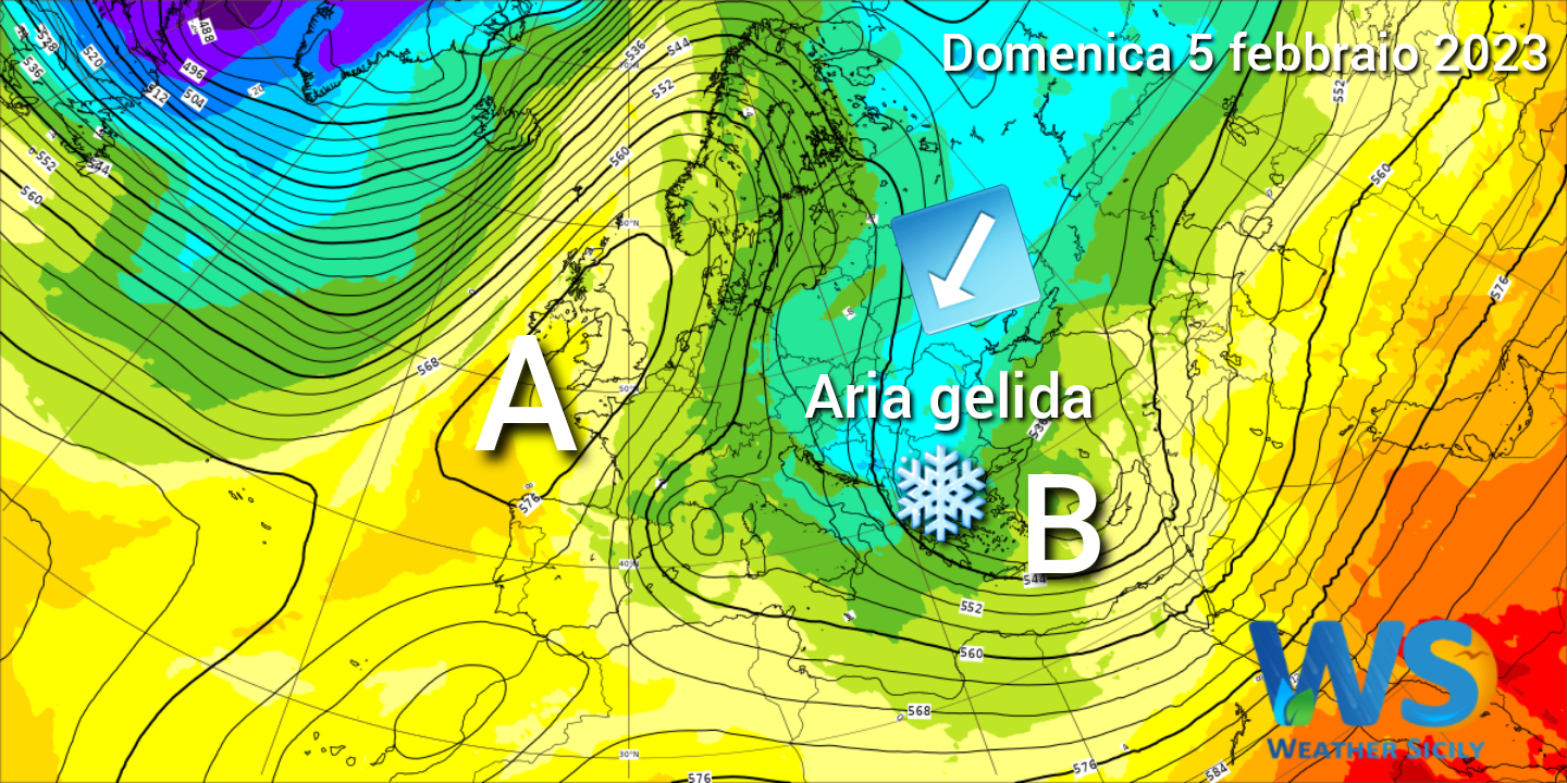 Meteo Sicilia: aria gelida e forti venti settentrionali in arrivo da domani!