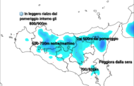 Meteo Sicilia: ci attende un mercoledì instabile con neve fino a quote collinari.