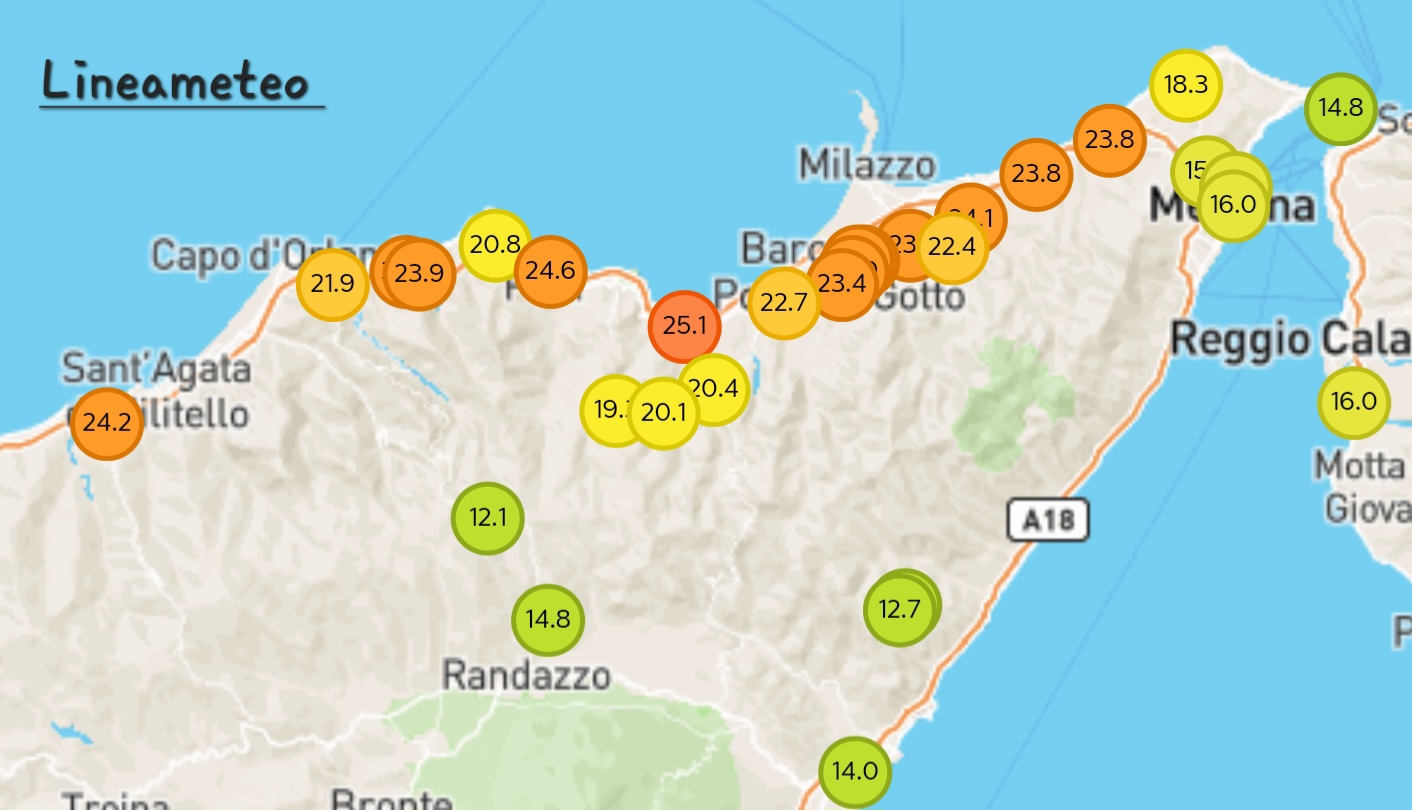 Meteo Messina e provincia: ancora clima mite con possibili piogge sabbiose nelle prossime ore!