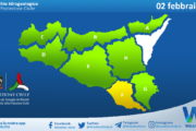 Meteo Sicilia: avviso rischio idrogeologico per giovedì 02 febbraio 2023