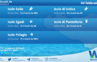 Meteo Sicilia, isole minori: condizioni meteo-marine previste per sabato 04 febbraio 2023