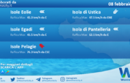Meteo Sicilia, isole minori: condizioni meteo-marine previste per mercoledì 08 febbraio 2023