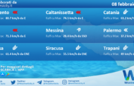 Meteo Sicilia: condizioni meteo-marine previste per mercoledì 08 febbraio 2023