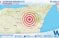 Scossa di terremoto magnitudo 3.7 nei pressi di Adrano (CT)