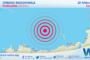 Scossa di terremoto magnitudo 2.8 nei pressi di Golfo di Policastro (Salerno, Potenza)