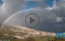 Spettacolare Arcobaleno unisce Sicilia e Calabria - VIDEO -