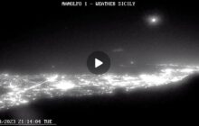 Meteo Sicilia: bolide luminoso attraversa i cieli del sud Italia -VIDEO -