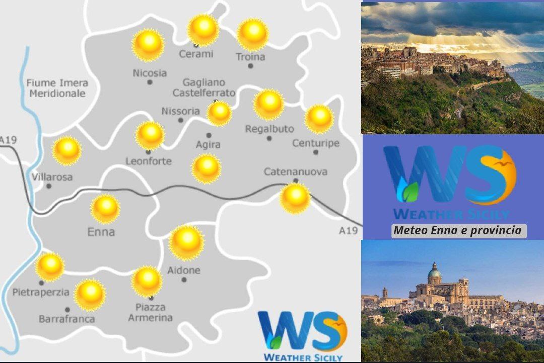 Meteo Enna e provincia: cieli soleggiati e temperature miti