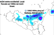 Meteo Sicilia: Attese intense nevicate tra monti Sicani, Madonie, Nebrodi ed Etna.