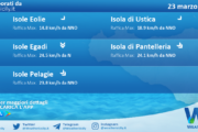 Meteo Sicilia, isole minori: previsioni meteo mare e vento per domani, giovedì 23 marzo 2023