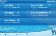 Meteo Sicilia, isole minori: previsioni meteo mare e vento per domani, venerdì 24 marzo 2023