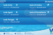 Meteo Sicilia, isole minori: previsioni meteo mare e vento per domani, domenica 26 marzo 2023
