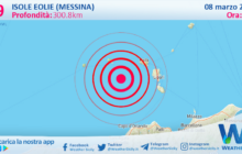 Scossa di terremoto magnitudo 3.9 nei pressi di Isole Eolie (Messina)