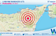 Scossa di terremoto magnitudo 3.1 nei pressi di Randazzo (CT)