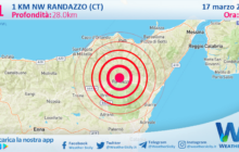 Scossa di terremoto magnitudo 3.1 nei pressi di Randazzo (CT)