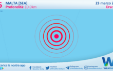 Scossa di terremoto magnitudo 3.6 nei pressi di Malta [Sea]