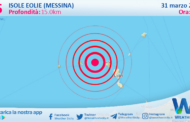 Scossa di terremoto magnitudo 3.5 nei pressi di Isole Eolie (Messina)