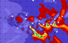 Meteo Sicilia: Forti venti meridionali e mite domani! A seguire burrasca di maestrale e calo termico!