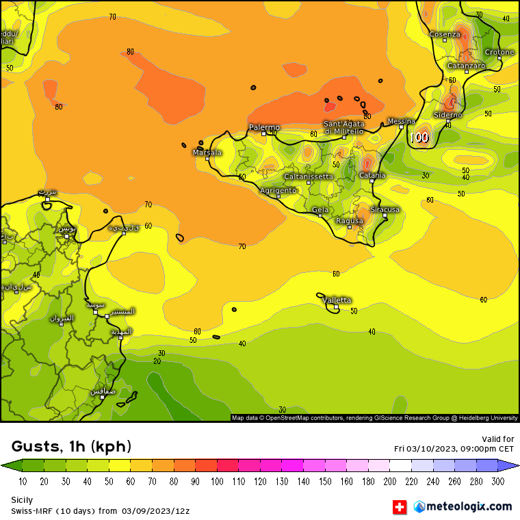 Meteo Sicilia: ci attende un venerdì variabile e molto ventoso. Ancora caldo nei settori sud-orientali!