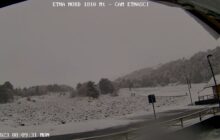 Meteo: la Sicilia piomba in pieno inverno! Nevica attualmente tra Madonie, Nebrodi e sull'Etna.