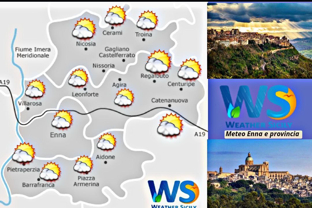 Meteo Enna e provincia: variabilità sparsa quest'oggi