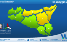 Meteo Sicilia: bollettino di allerta meteo per domani, lunedì 01 maggio 2023