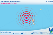 Scossa di terremoto magnitudo 3.4 nei pressi di Isole Eolie (Messina)
