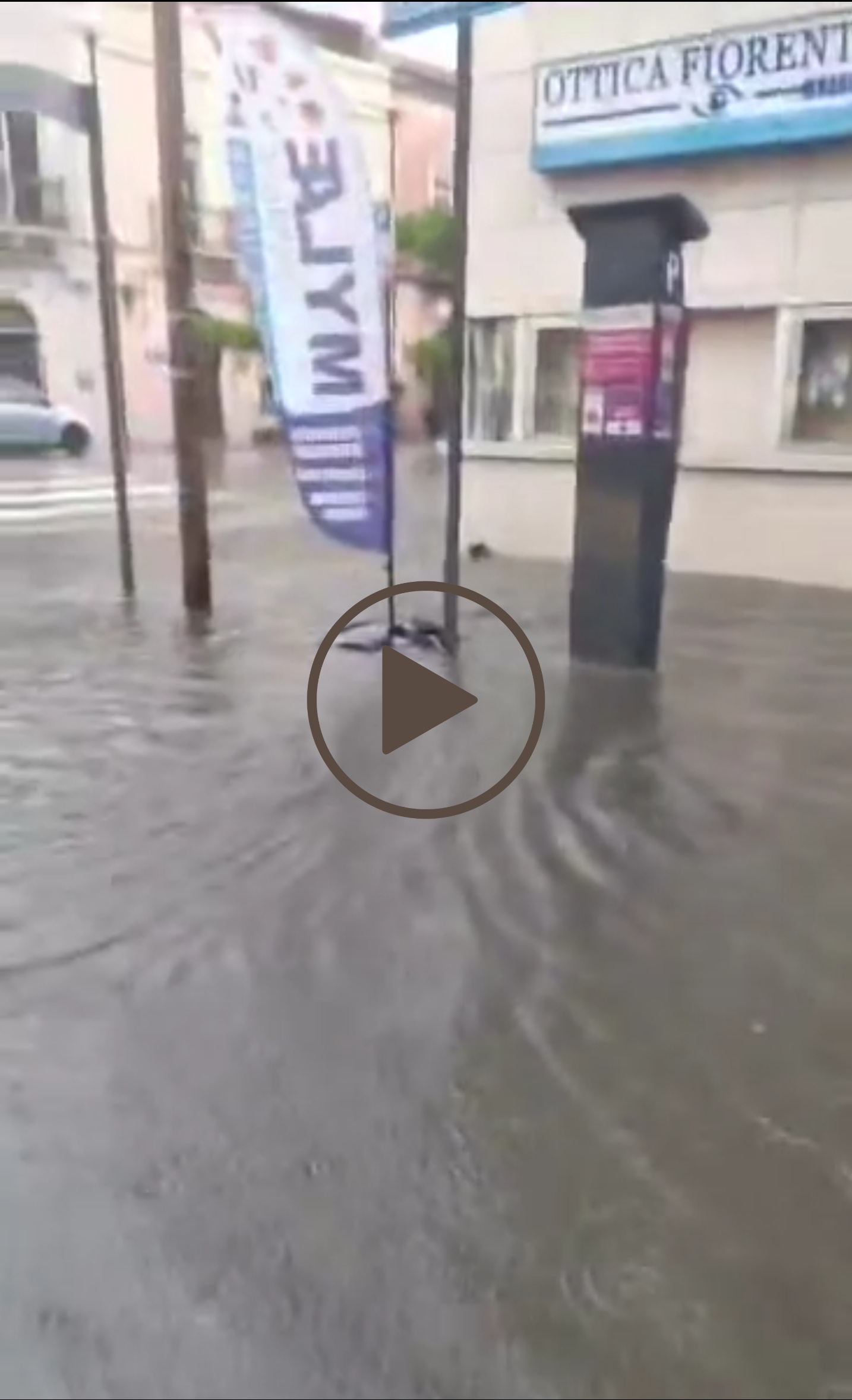 Meteo Messina e provincia: nubifragio con allagamenti a Milazzo -VIDEO-