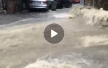 Meteo Sicilia: temporali ed intensi nubifragi in atto! Allagamenti a Carini - VIDEO -