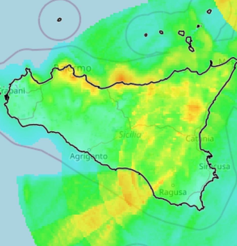 Meteo Sicilia: forte maltempo in atto ma il clou deve ancora arrivare! Già raggiunti i 50 mm sul palermitano.