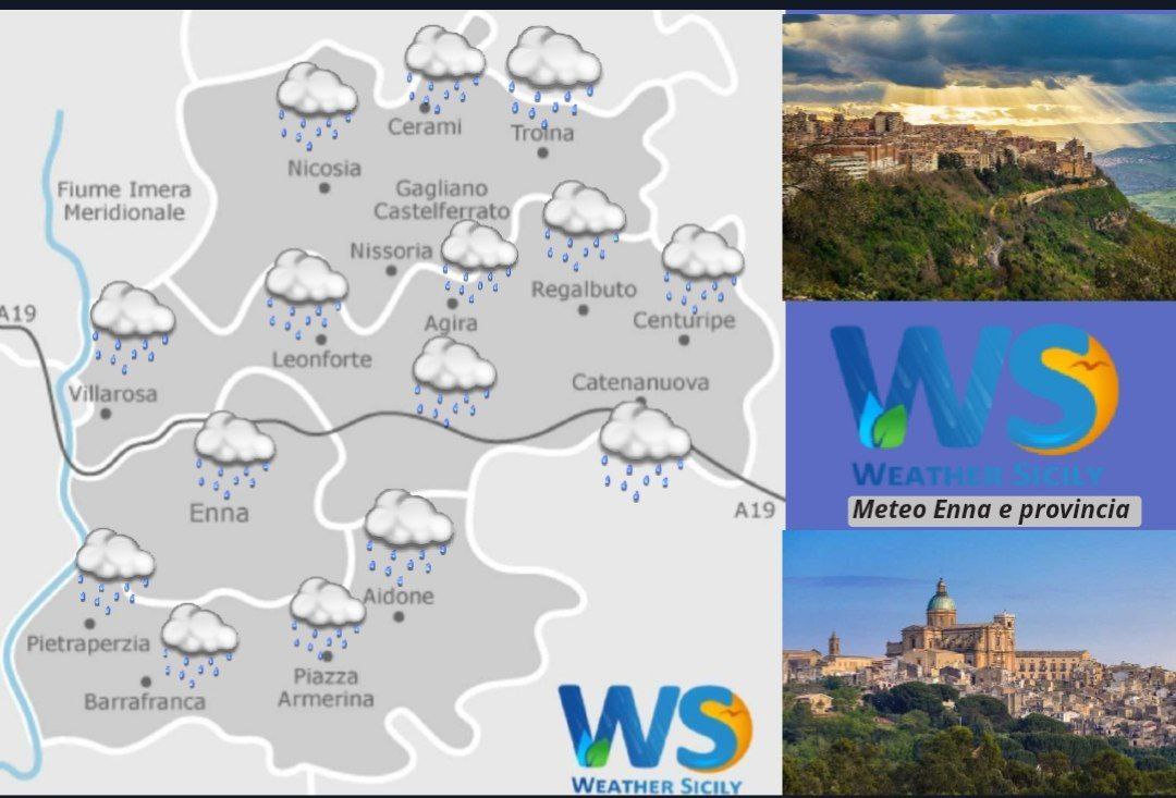 Meteo Enna e provincia : ancora maltempo su tutta la provincia