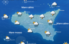 Meteo Sicilia: ancora deboli piogge nelle prossime ore. Maltempo più intenso domani con anche temporali sul messinese!