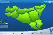 Meteo Sicilia: bollettino di allerta meteo per domani, sabato 27 maggio 2023