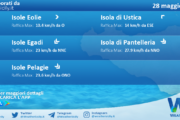 Meteo Sicilia, isole minori: previsioni meteo mare e vento per domani, domenica 28 maggio 2023