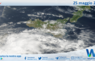 Meteo Sicilia: immagine satellitare Nasa di giovedì 25 maggio 2023