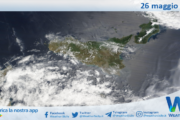 Meteo Sicilia: immagine satellitare Nasa di venerdì 26 maggio 2023