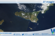 Meteo Sicilia: immagine satellitare Nasa di sabato 27 maggio 2023