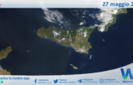 Meteo Sicilia: immagine satellitare Nasa di sabato 27 maggio 2023