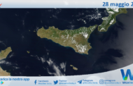 Meteo Sicilia: immagine satellitare Nasa di domenica 28 maggio 2023
