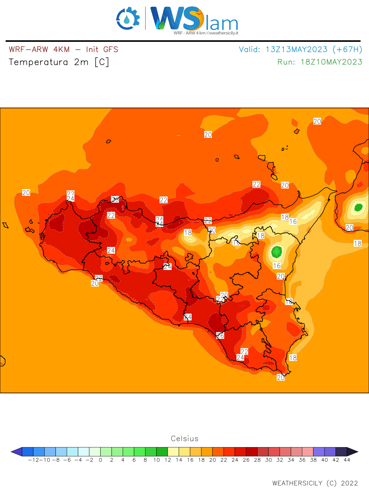 Meteo Sicilia: ci attende un sabato con punte oltre i +30°C, venti meridionali di tempesta e qualche pioggia!